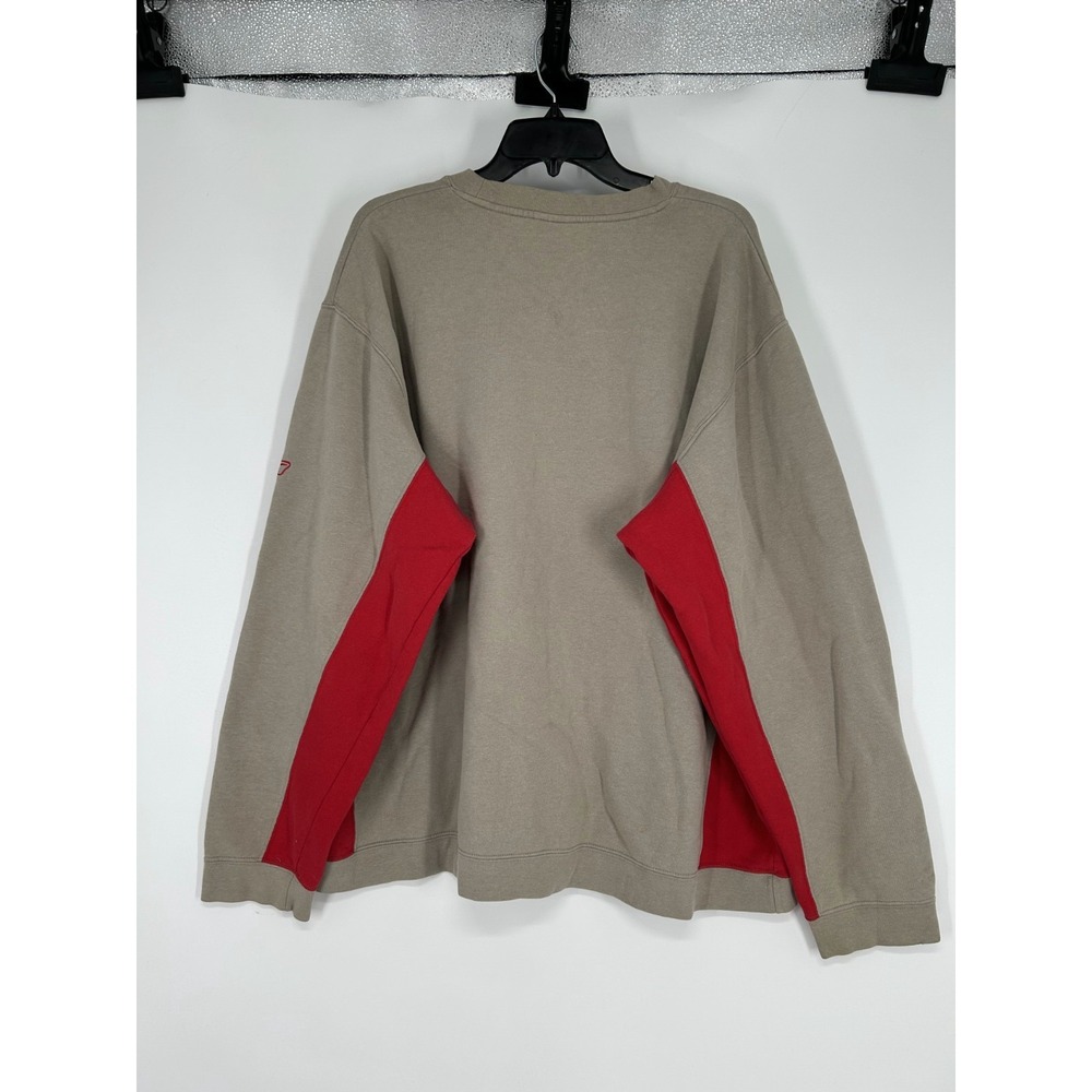 Reebok NFL Super Bowl Detroit Sweatshirt Men's 2XL Beige Fleece Lined Crew Neck - Picture 2 of 8